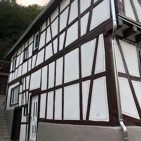 Schoene Burgruine Fachwerkhaus Bacharach