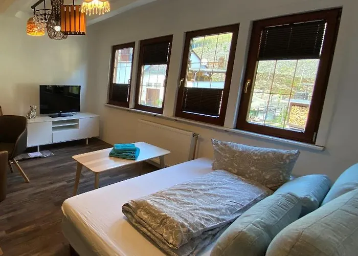 Schoene Burgruine Fachwerkhaus 公寓