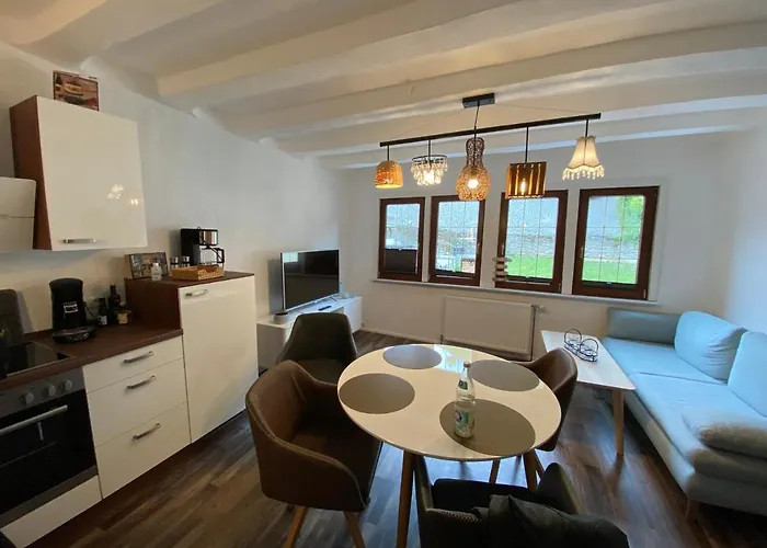 Schoene Burgruine Fachwerkhaus Bacharach